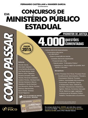 cover image of Como passar em concurso de Ministério Público Estadual